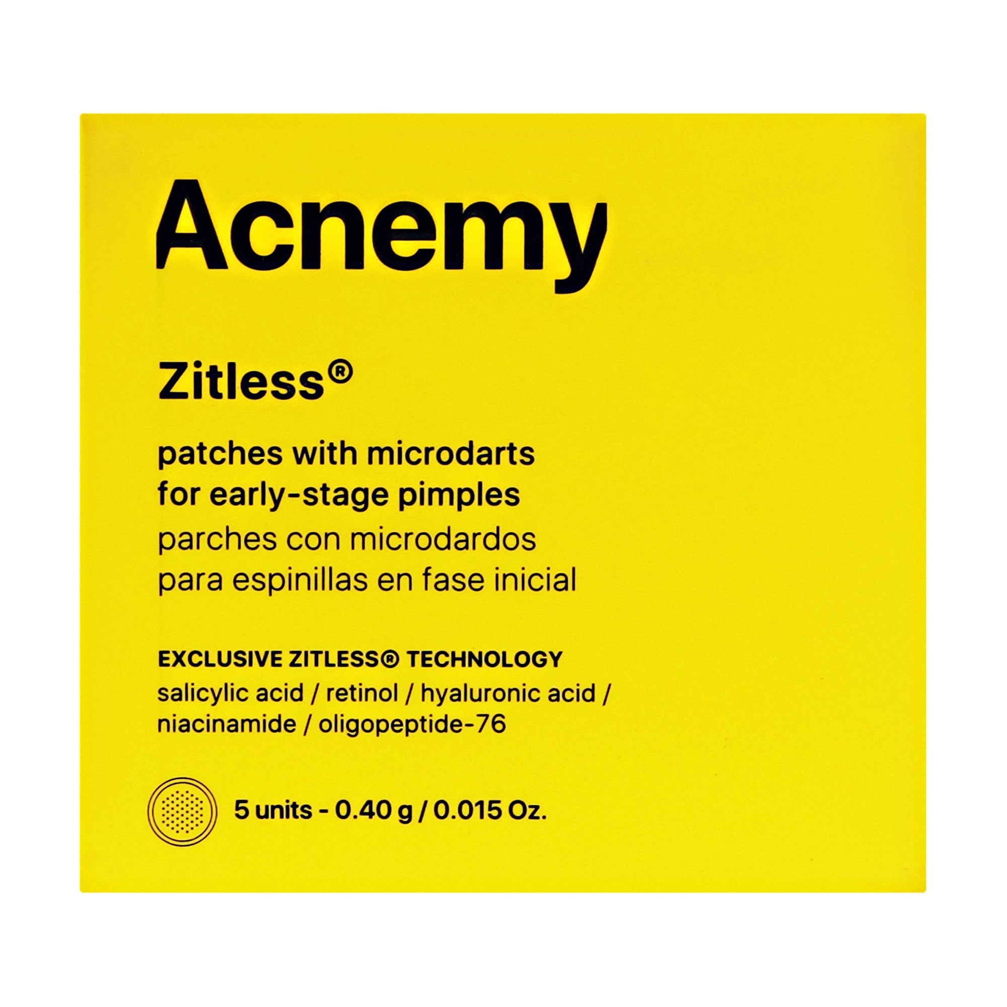 Пластир Acnemy Zitless Patches With Microdarts For Early-Stage Pimples для ранніх стадій прищів, з мікроголками, 5 шт